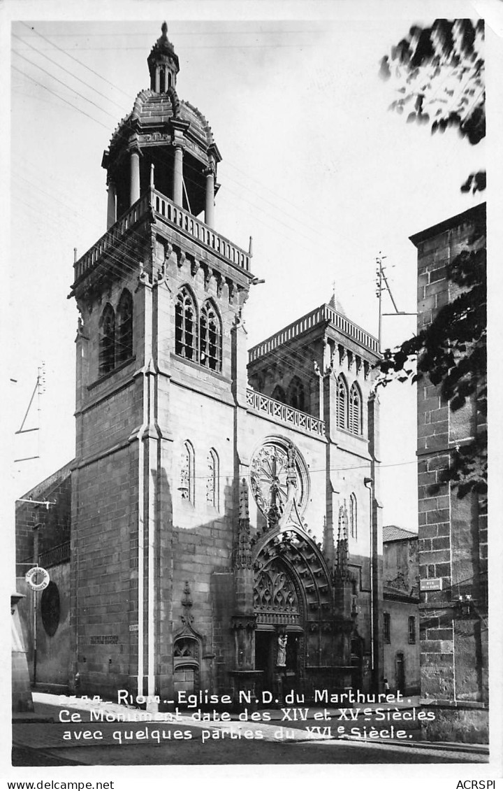 RIOM église Saint MATHURET  AUVERGNE  4(scan Recto-verso)MA2294Bis - Riom