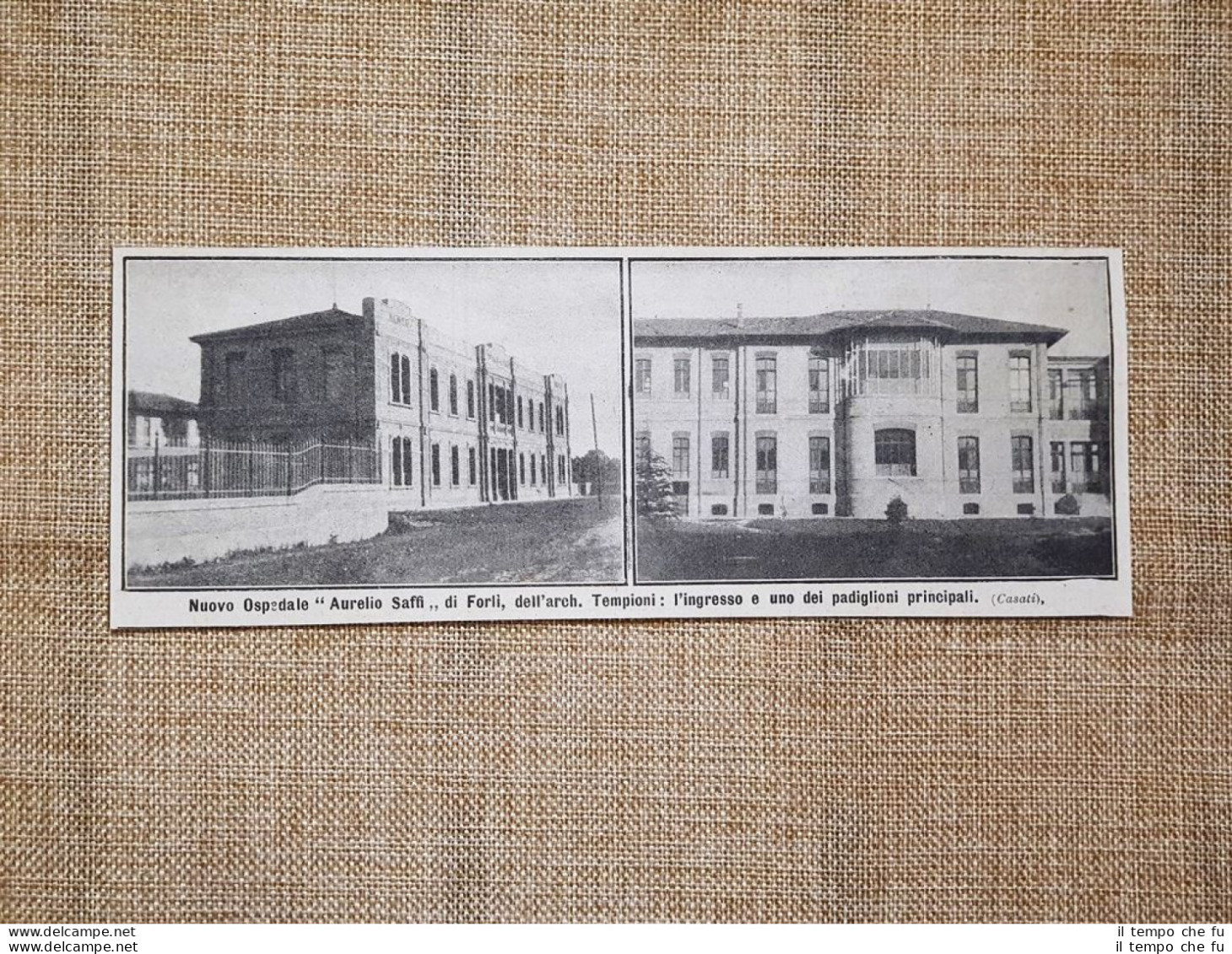 Forlì Nel 1914 Nuovo Ospedale Aurelio Saffi Architetto Tempioni Emilia Romagna - Sonstige & Ohne Zuordnung