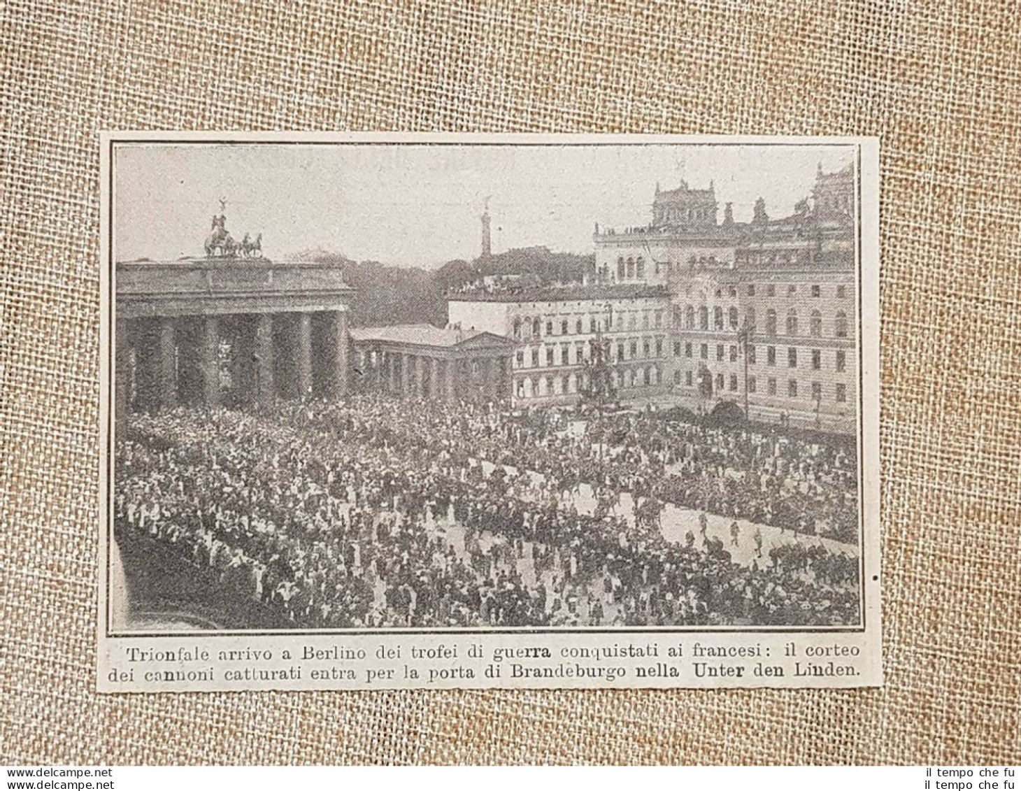 Berlino Nel 1914 Trofei Conquistati Ai Francesi Brandeburgo Prima Guerra WW1 - Autres & Non Classés