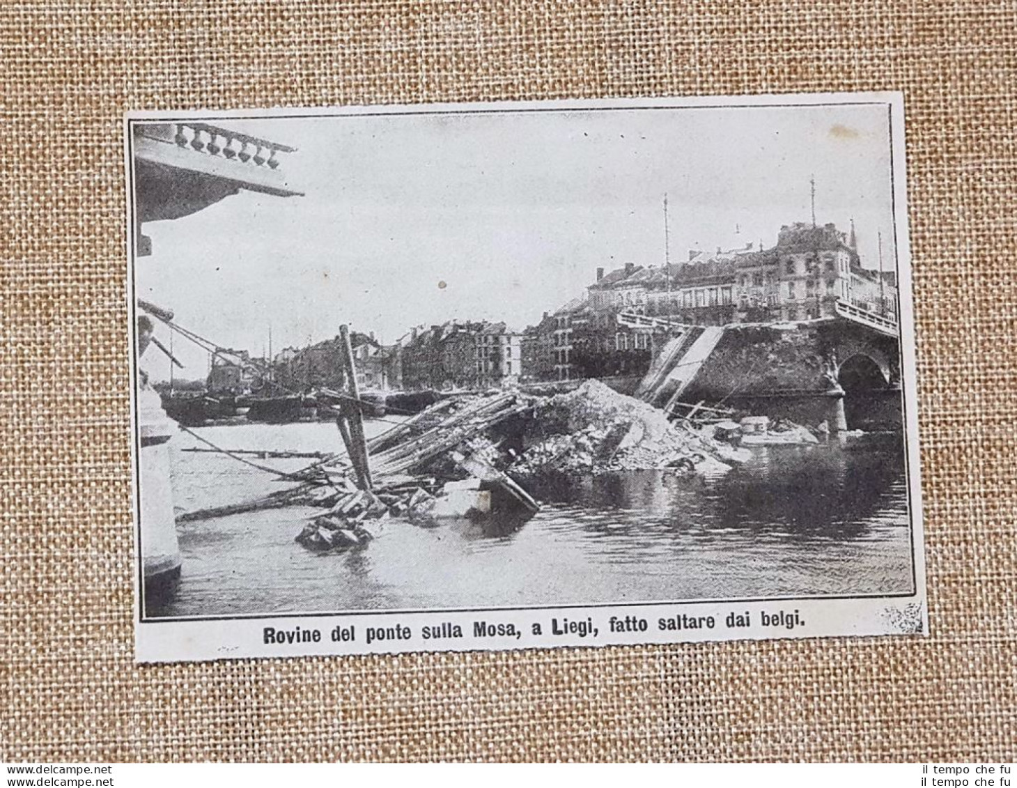 A Visé Nel 1914 Ponte Sulla Mosa Distrutto Dai Belgi Prima Guerra Mondiale WW1 - Autres & Non Classés