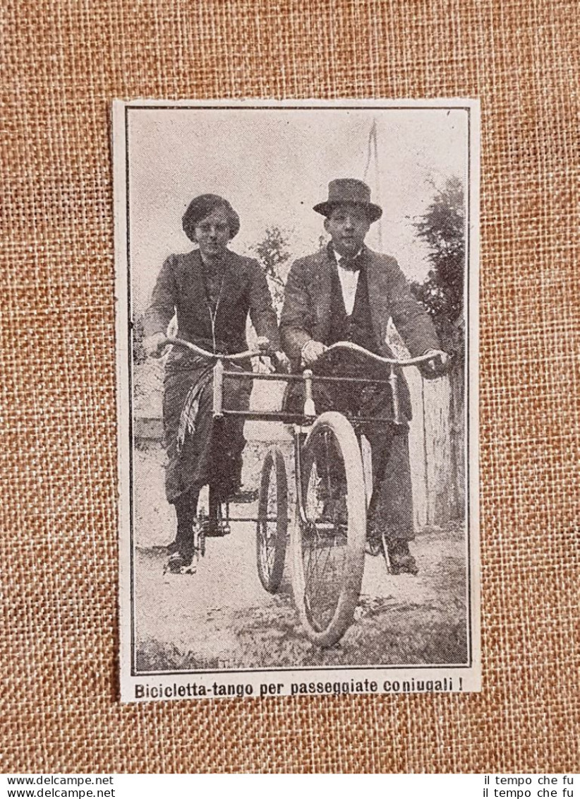 Una Bicicletta - Tango Per Passeggiate Coniugali Nel 1914 Velocipedi Velocipede - Autres & Non Classés