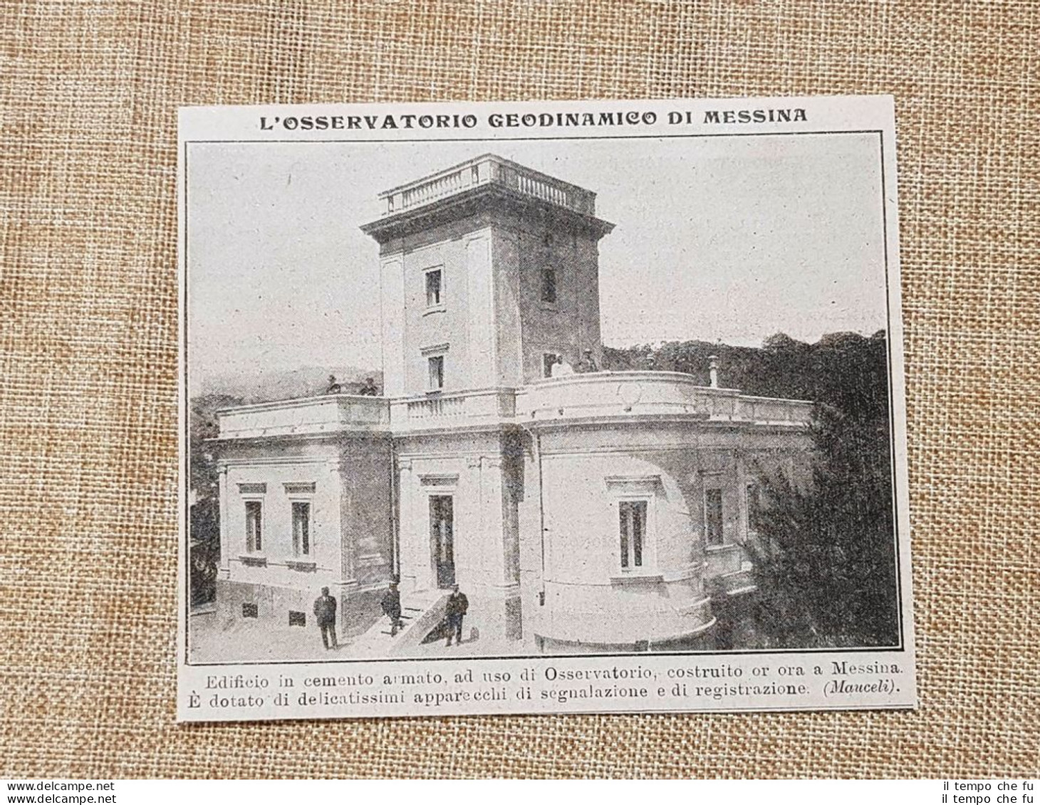 Messina Nel 1914 Il Nuovo Osservatorio Geodinamico Appena Costruito Sicilia - Autres & Non Classés