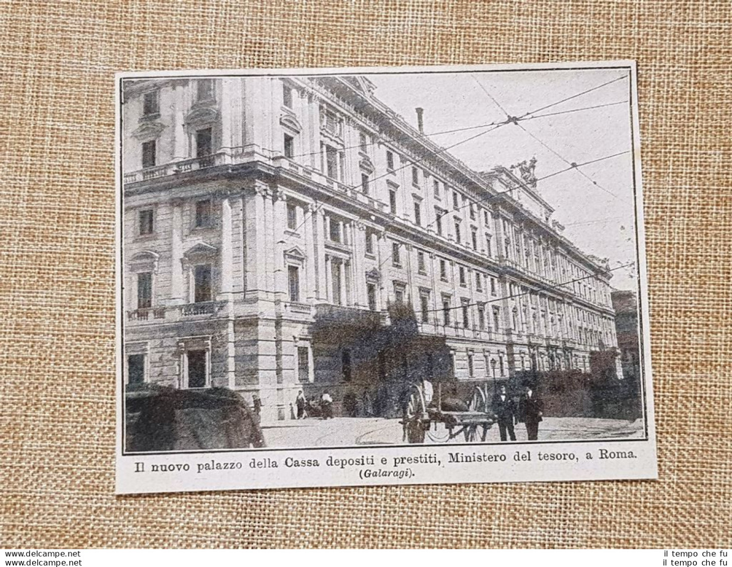 Roma Nel 1914 Nuovo Palazzo Della Cassa Depositi E Prestiti Tesoro Lazio - Andere & Zonder Classificatie