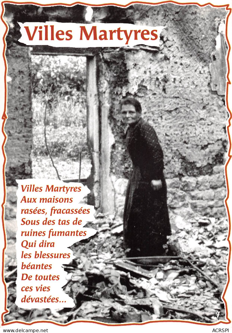 Militaria  1939 1945 VILLES MARTYRES  6  (scan Recto-verso)MA2293Bis4 - Guerre 1939-45