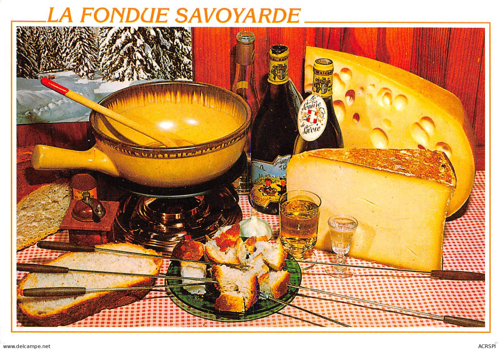 Recette  Fondue Savoyarde  Sallanches  5 (scan Recto-verso)MA2293 - Recettes (cuisine)