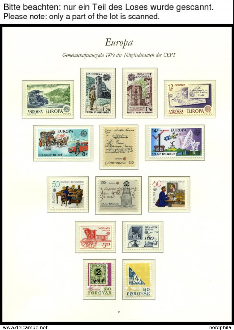 EUROPA UNION **, 1979, Post- Und Fernmeldewesen, Kompletter Jahrgang, Pracht, Mi. 112.- - Sammlungen