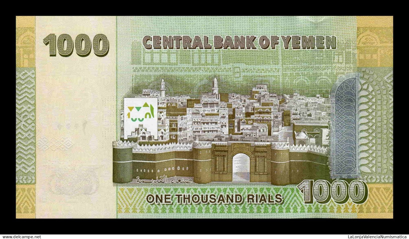 Yemen 1000 Rials 2017 Pick 36c Sc Unc - Yémen