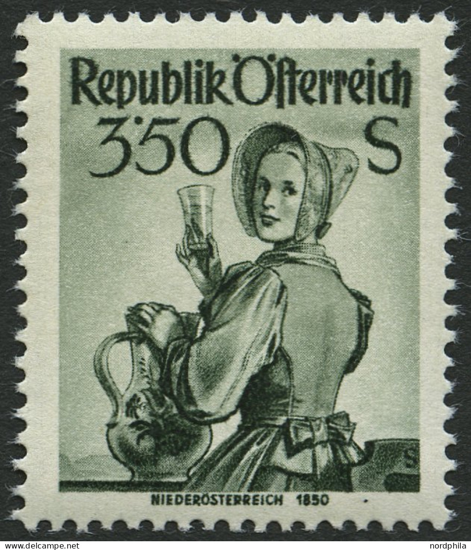 ÖSTERREICH 923 **, 1951, 3.50 S. Trachten, Pracht, Mi. 30.- - Gebraucht