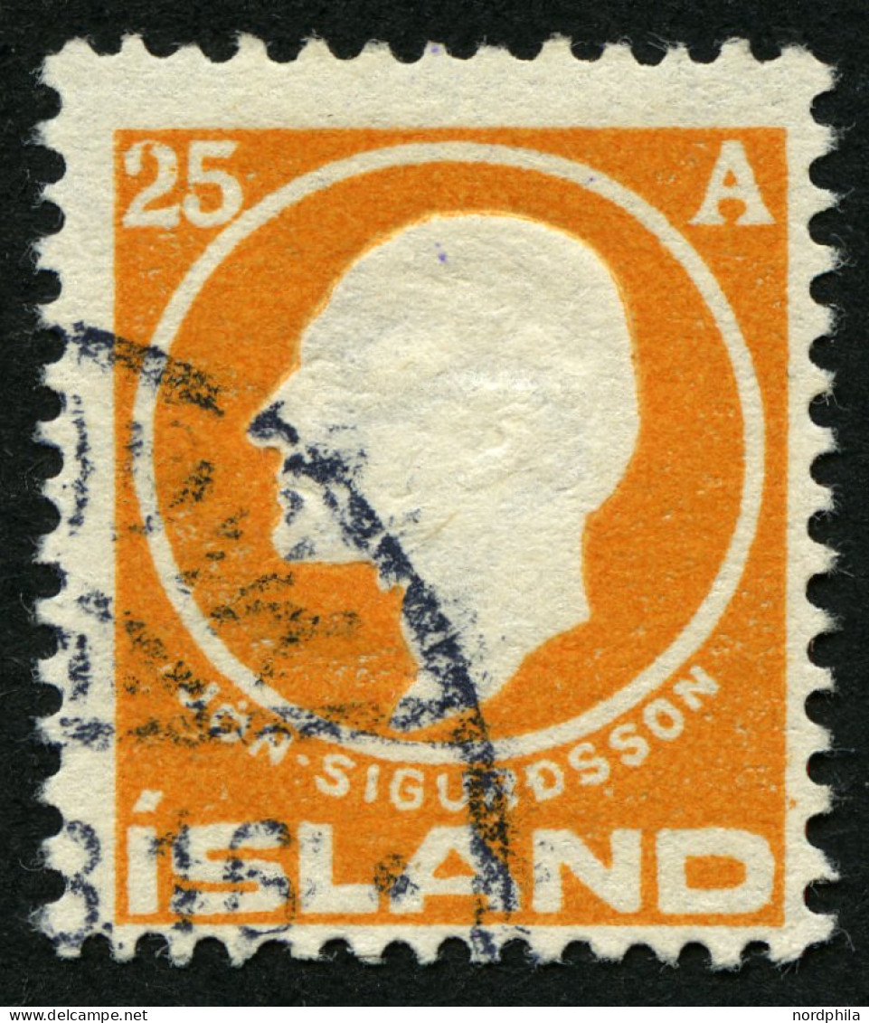 ISLAND 68 O, 1911, 25 A. Sigurdsson, Pracht, Mi. 40.- - Otros & Sin Clasificación