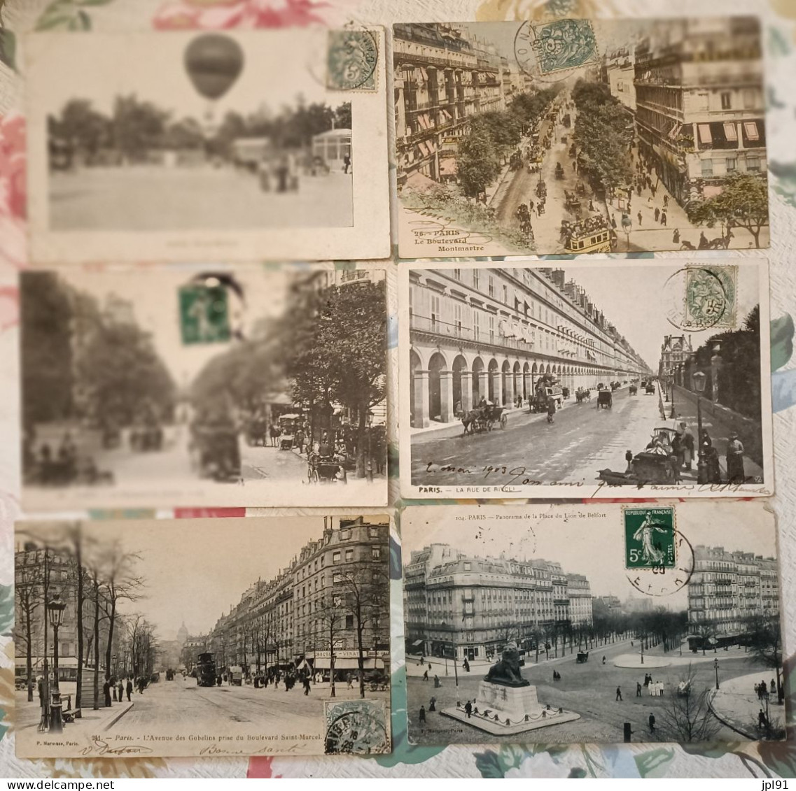 Lot d'environ 1300 Cartes des années 1910 de différentes régions de France. Toutes en très bon état
