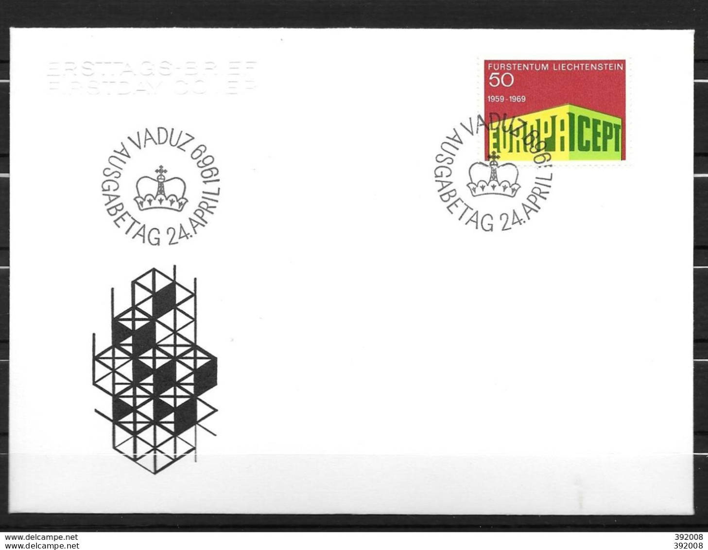 1969 - FDC - LIECHTENSTEIN - 55 - 1969