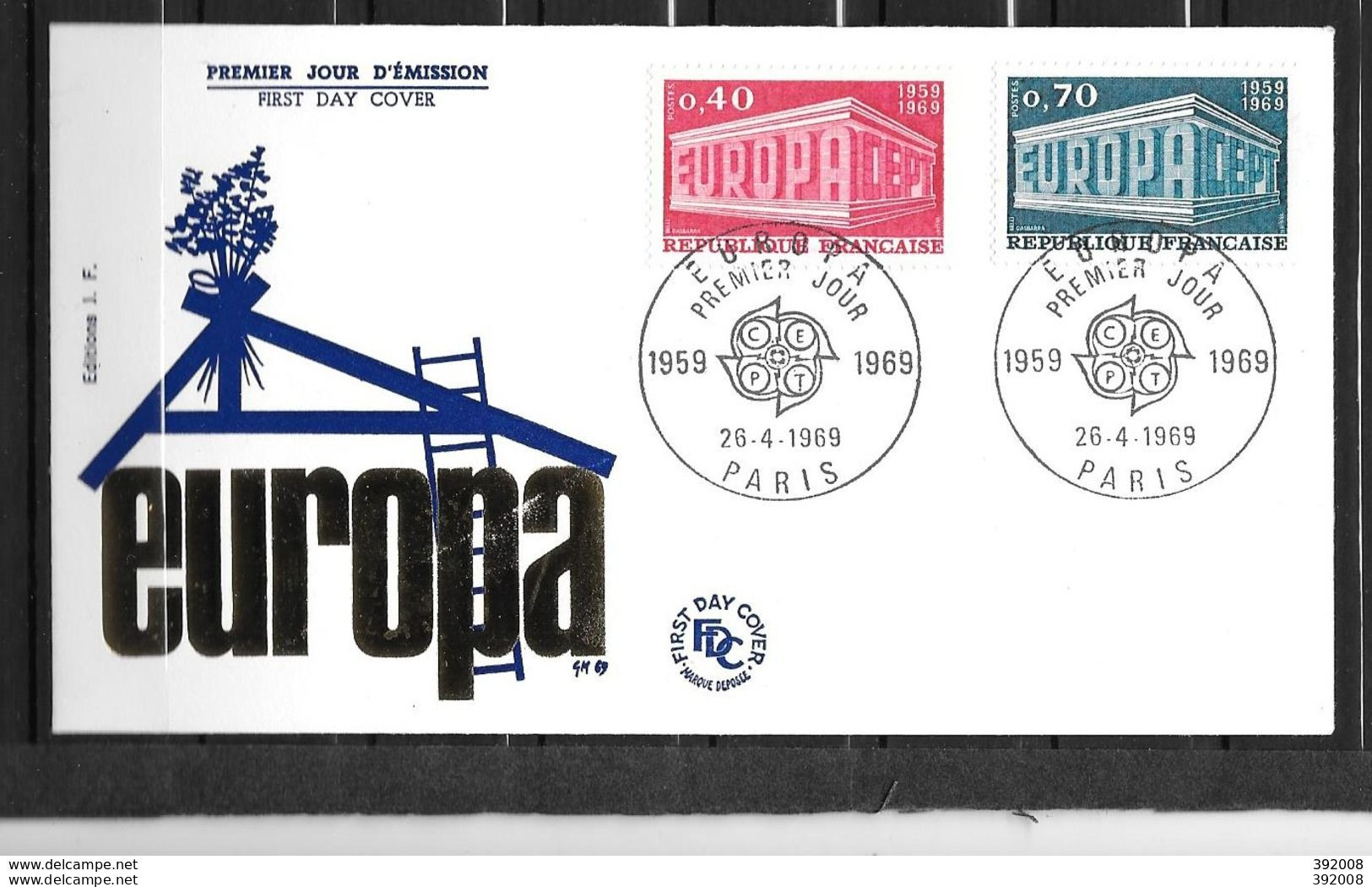 1969 - FDC - FRANCE - 54 - 2 - 1969