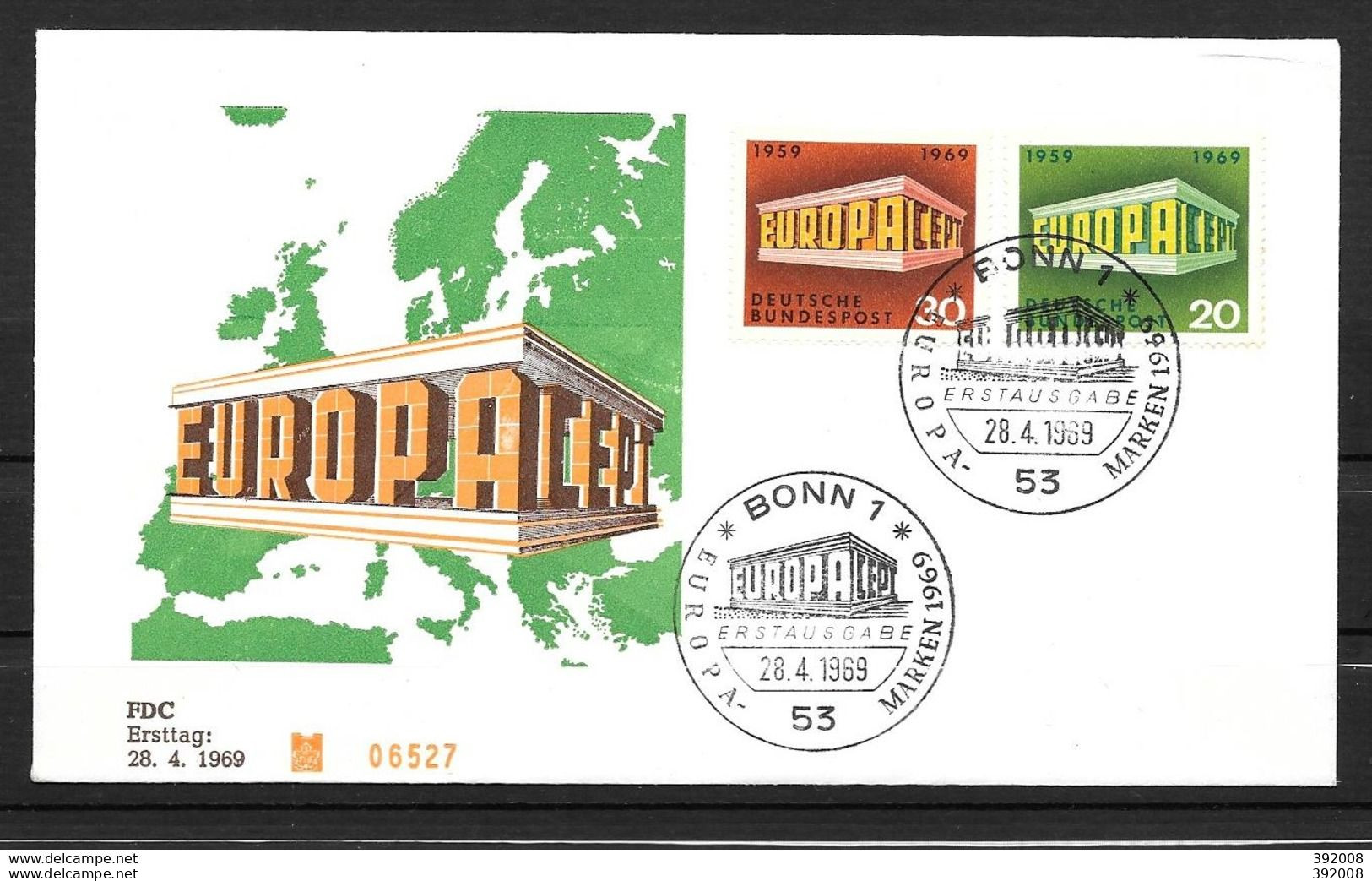 1969 - FDC - ALLEMAGNE - 54 - 1969