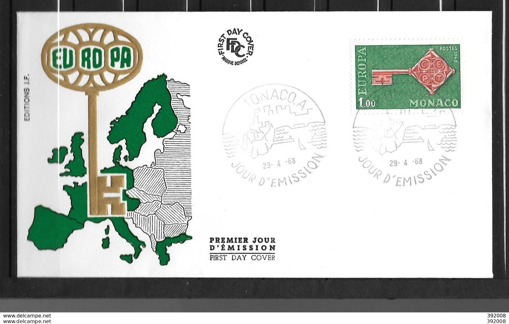 1968 - FDC - MONACO - 53 - 2 - 1968