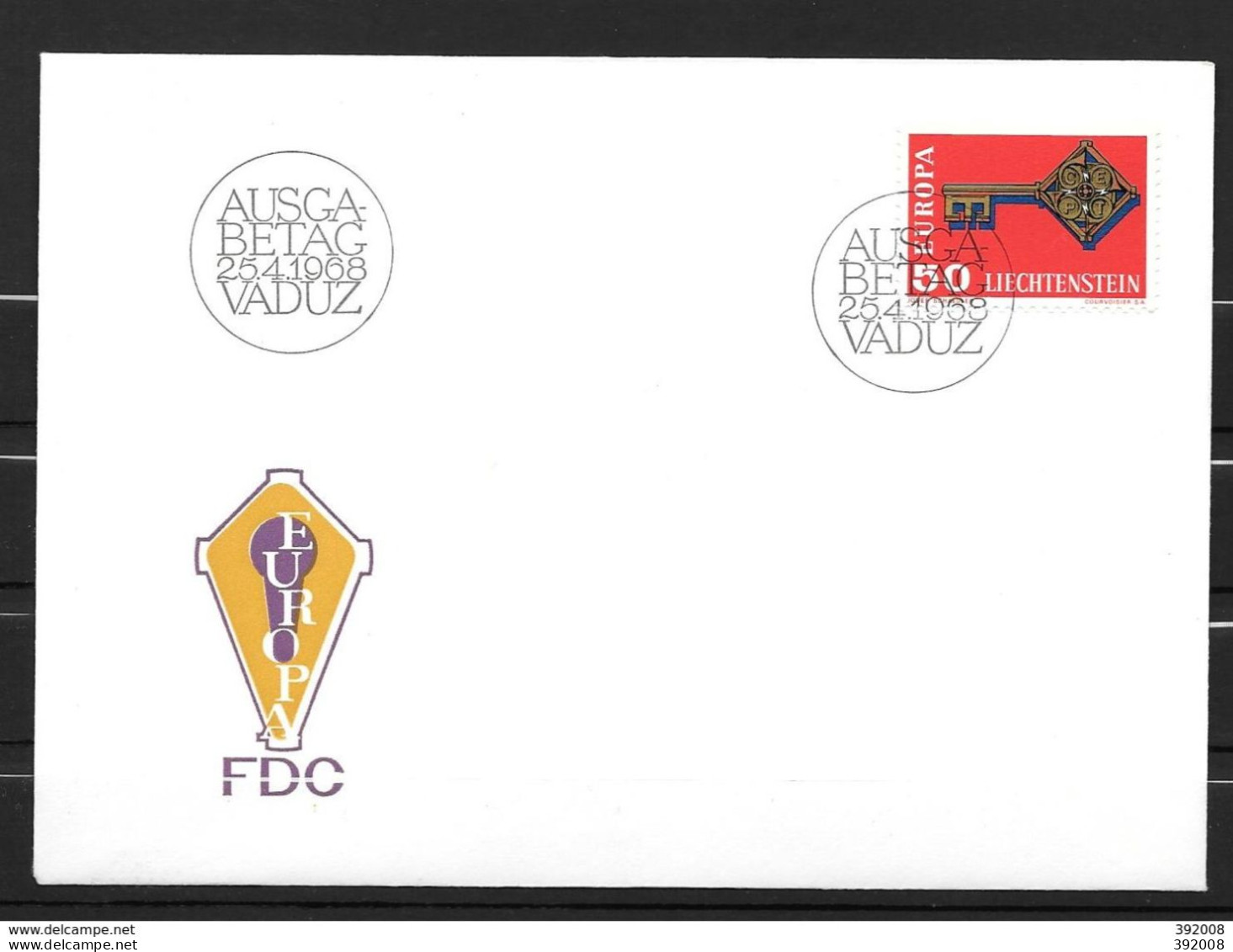 1968 - FDC - LIECHTENSTEIN - 53 - 1968