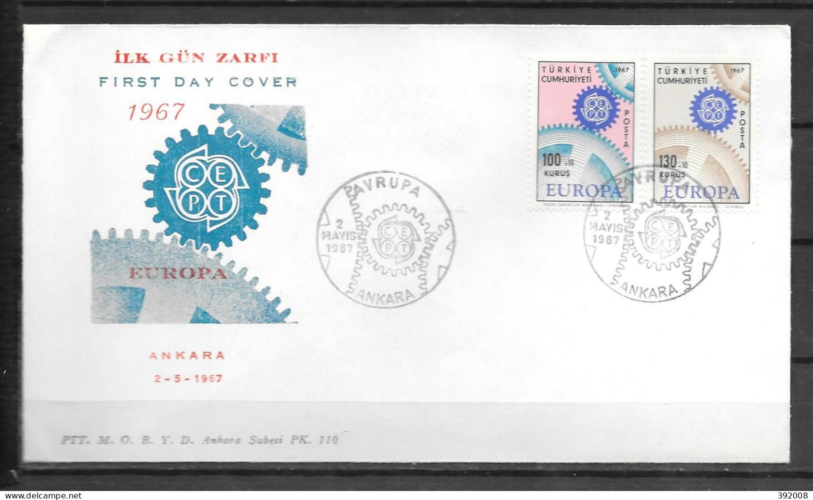 1967 - FDC - TURQUIE - 51  - 1967