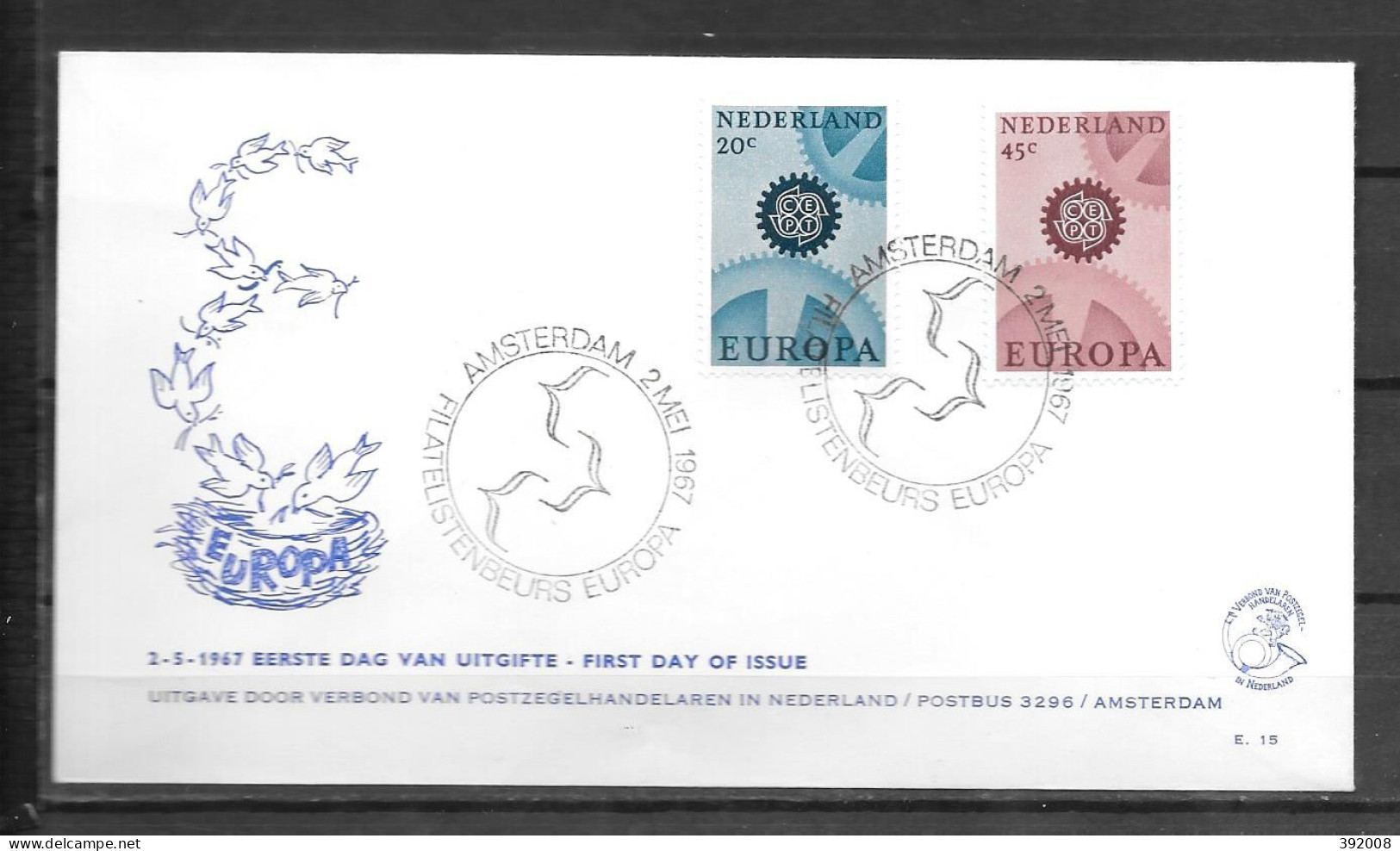 1967 - FDC - PAYS-BAS - 51 - 2 - 1967