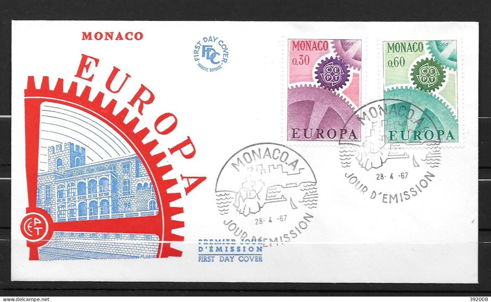 1967 - FDC - MONACO - 50  - 1967