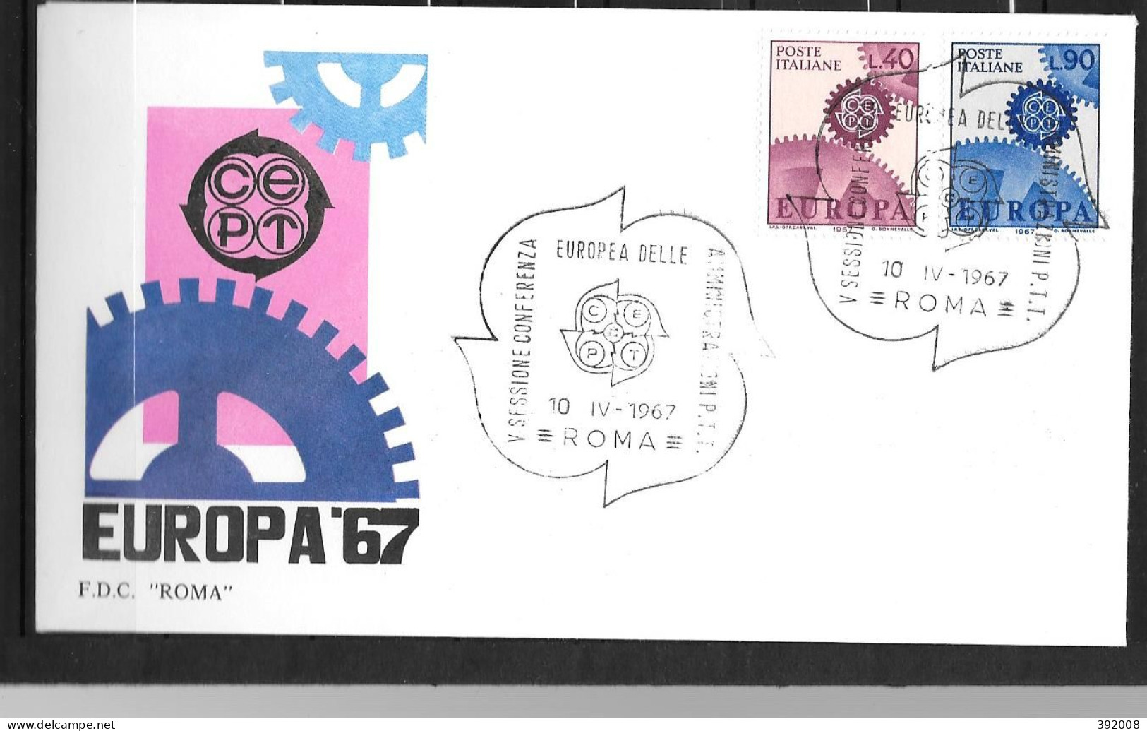 1967 - FDC - ITALIE - 50  - 1967