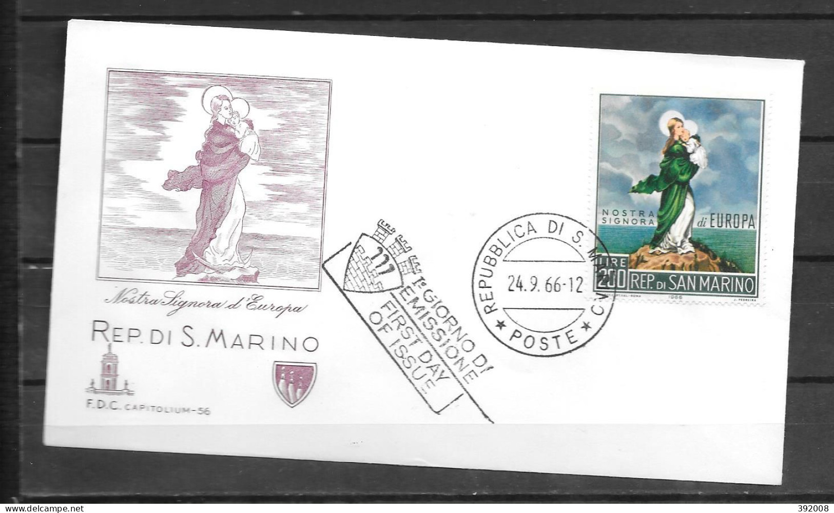 1966 - FDC - SAINT MARIN - 48 - 1966