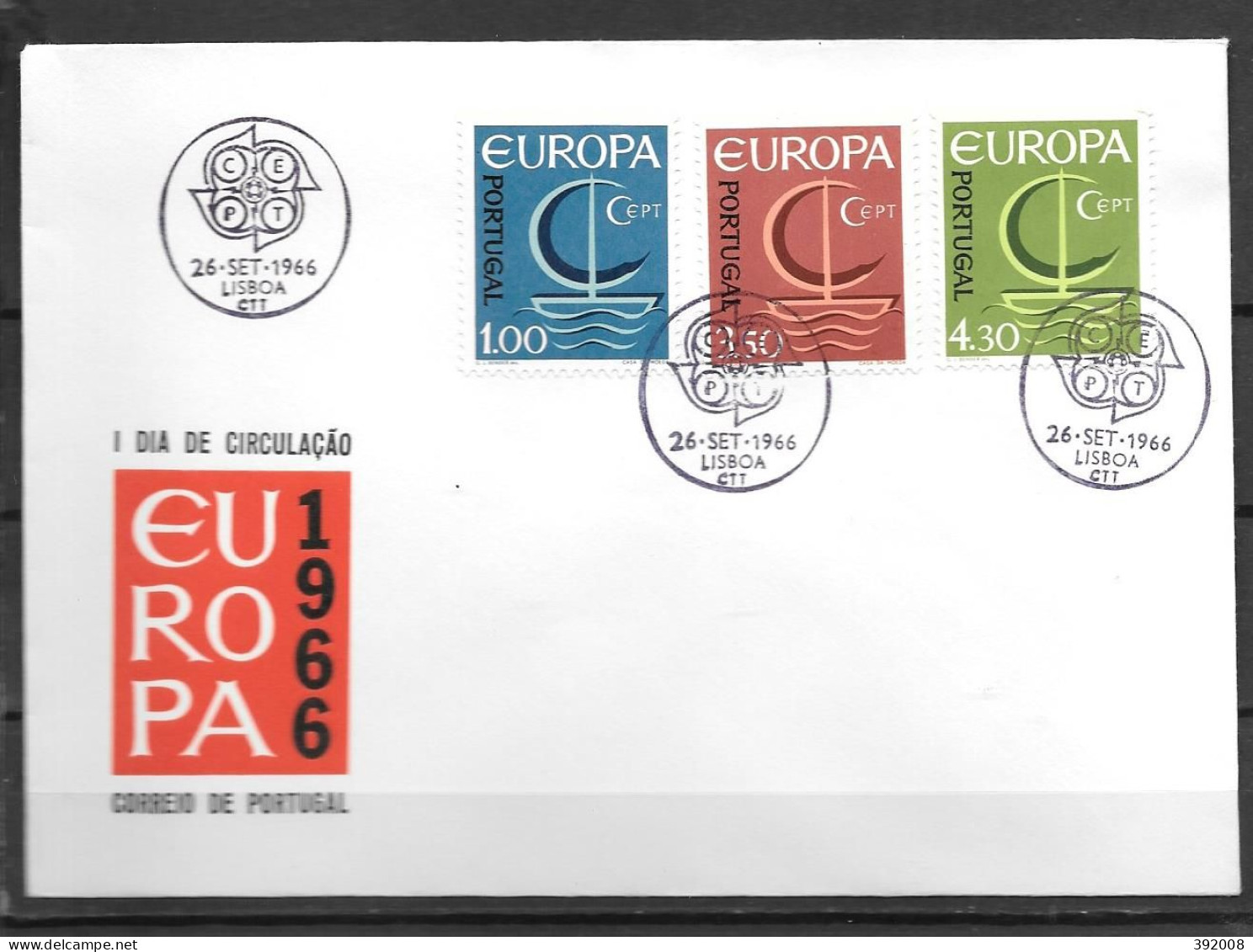 1966 - FDC - PORTUGAL - 47  - 1966