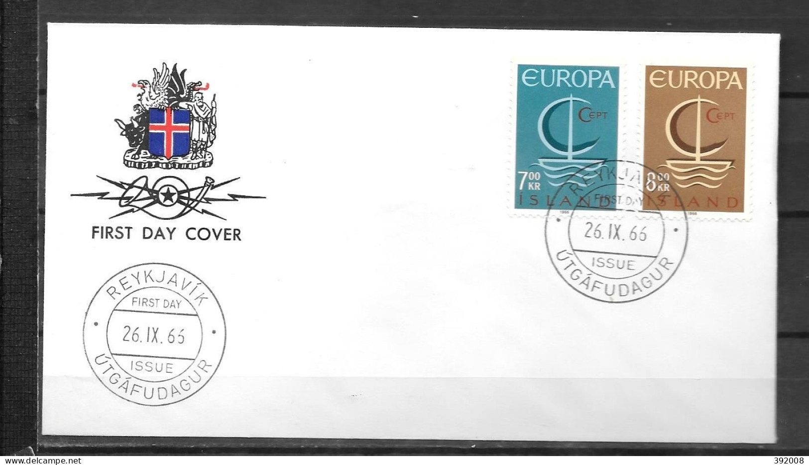 1966 - FDC - ISLANDE - 46 - 1966