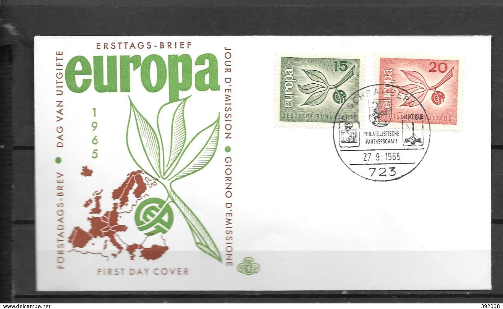 1965 - FDC - ALLEMAGNE - 41 - 3 - 1965