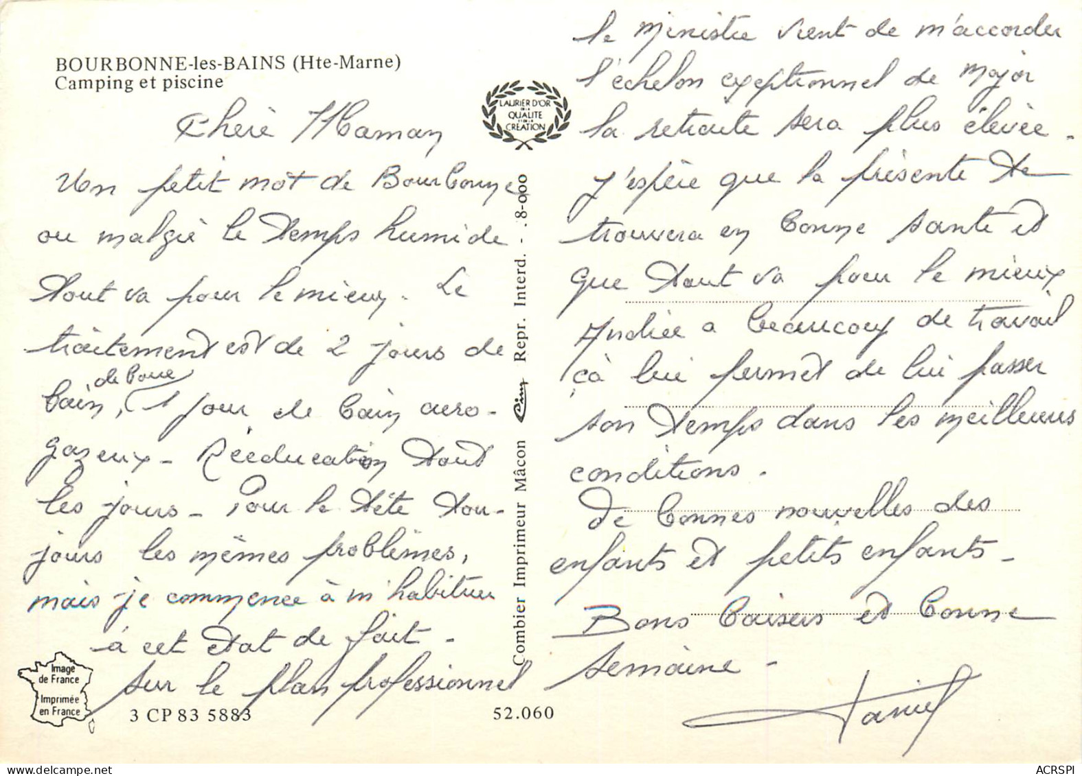BOURBONNE LES BAINS  Ses Campings Sa Piscine  8 (scan Recto-verso)MA2286 - Bourbonne Les Bains