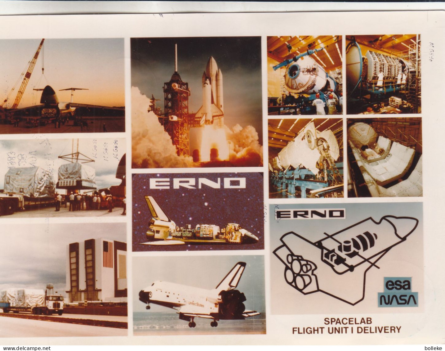 Etats Unis - République Fédérale - Document De 1981 / 83 - Oblit Kennedy Space Center Et Hannover - Avec 8 Signatures - - Storia Postale