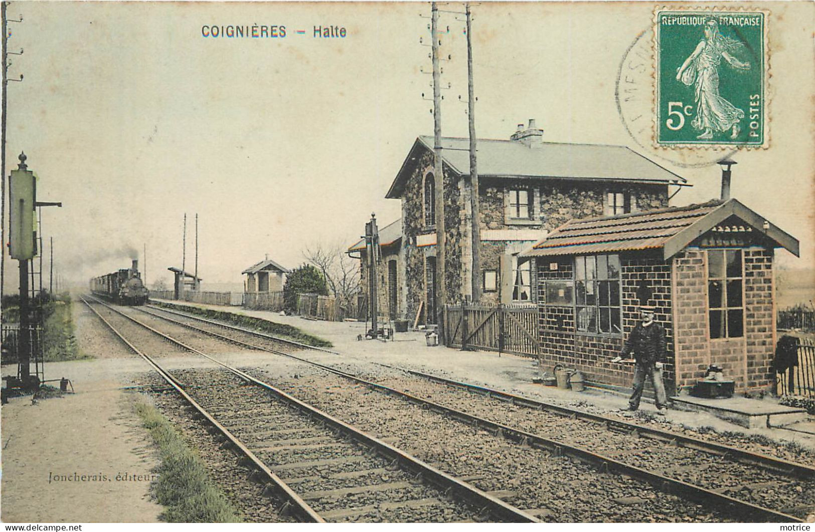 COIGNIERES - Halte. (arrivée Du Train) - Gares - Avec Trains