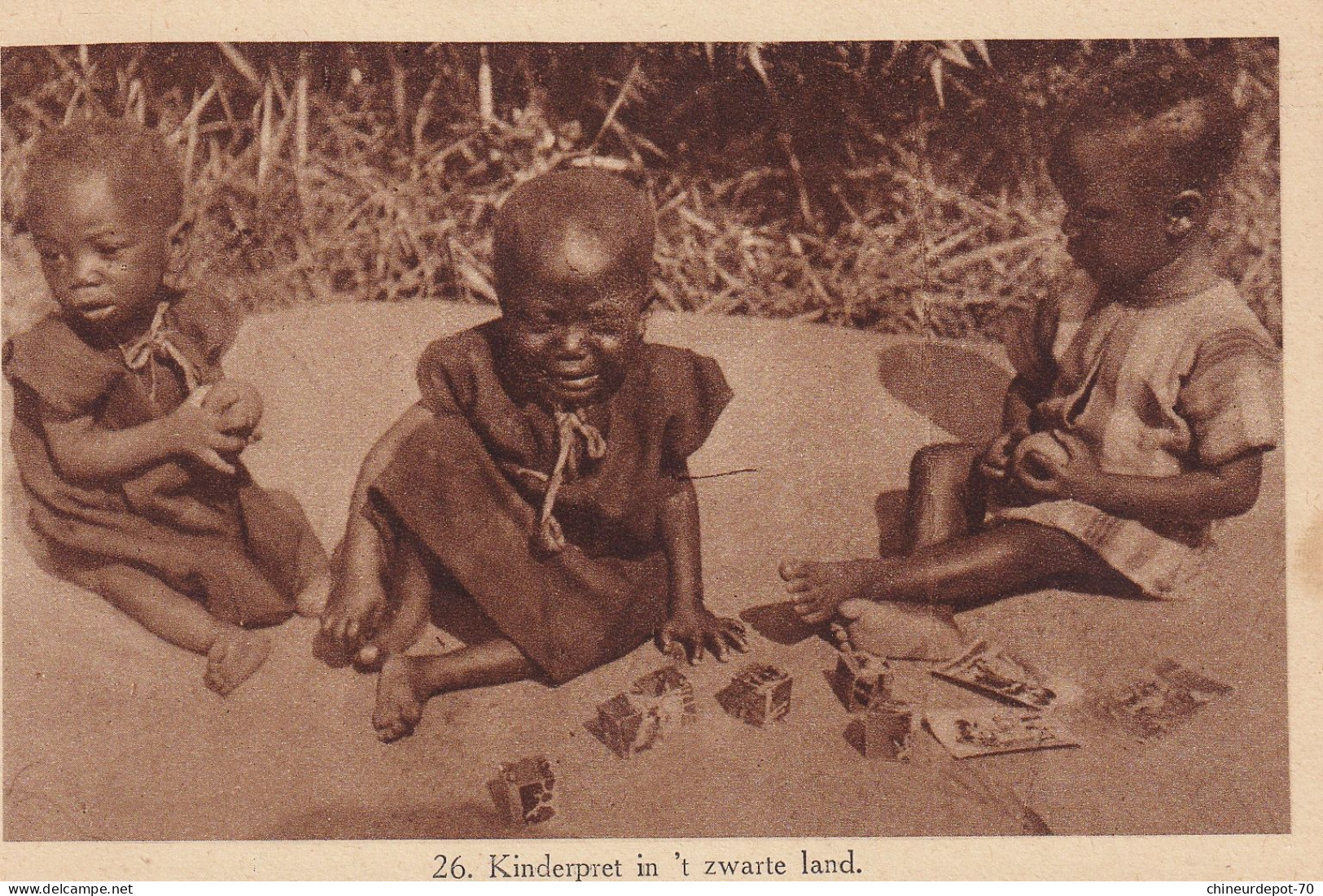 Amusement Des Enfants Au Pays Noir  Kinderpret In 't Zwarte Land - Gruppi Di Bambini & Famiglie