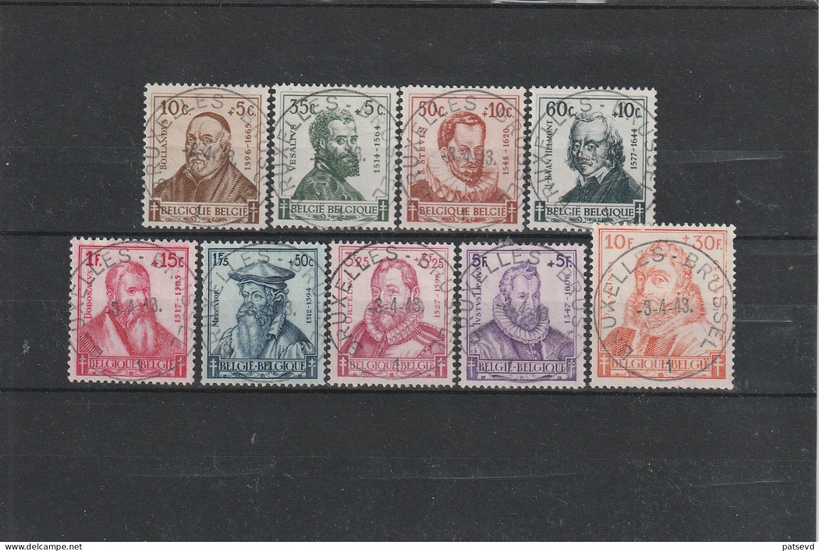 593/601 Les Savants/Vlaamse Geleerden Oblit/gestp Centrale - Used Stamps