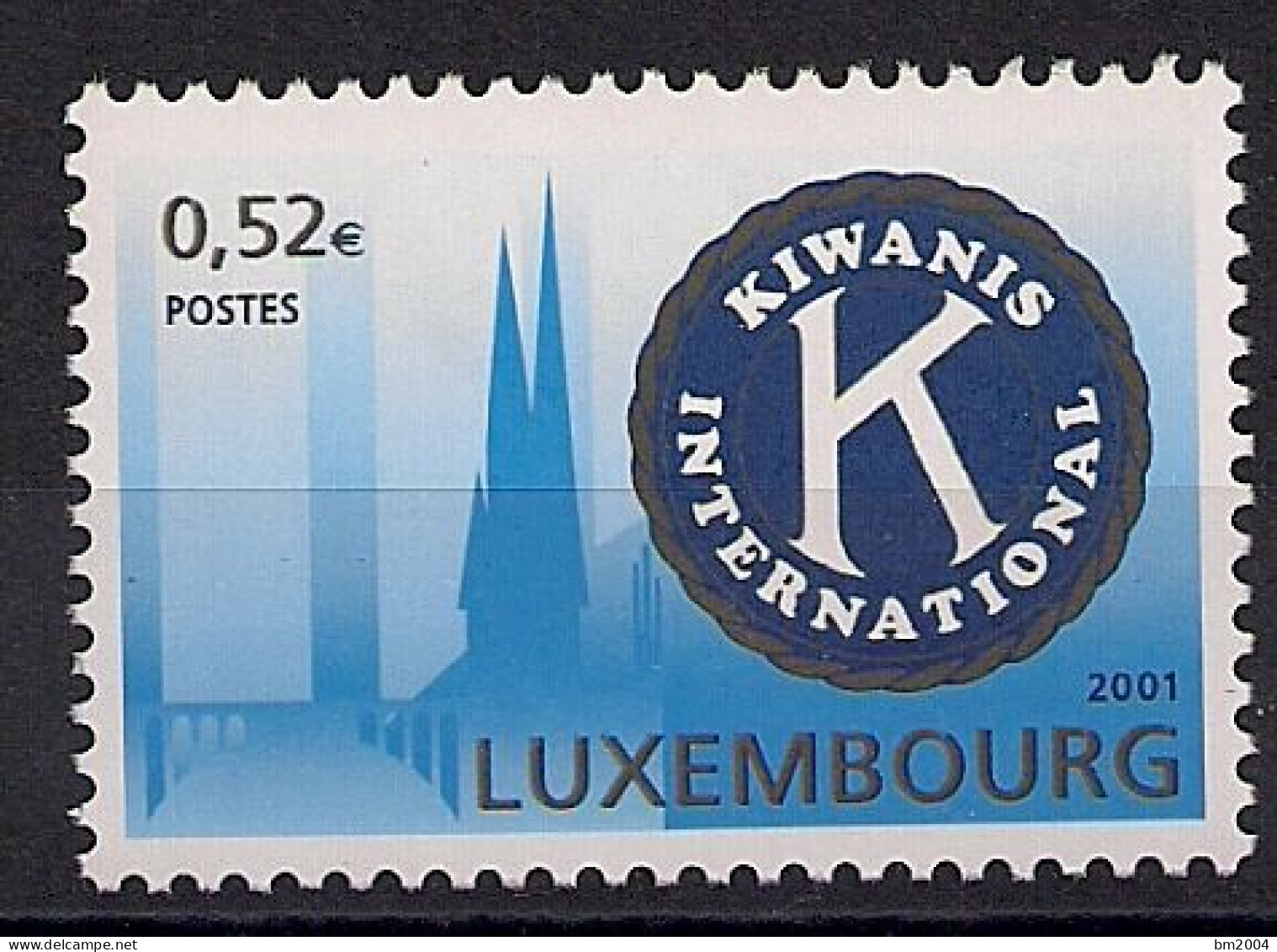 2001 Luxemburg Mi. 1558**MNH   Kiwanis International - Nuovi