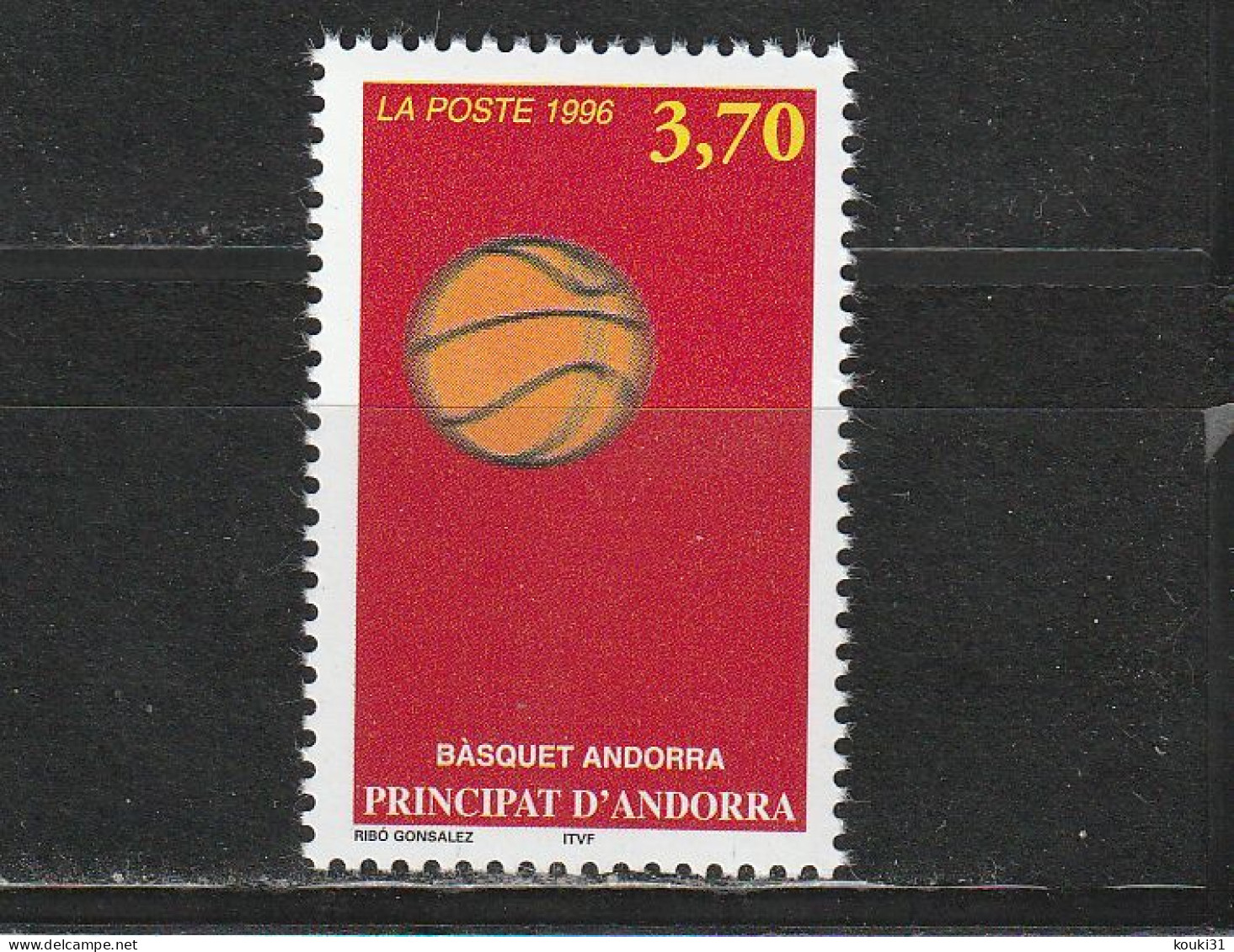 Andorre YT 468 ** : Basket-ball - 1995 - Unused Stamps