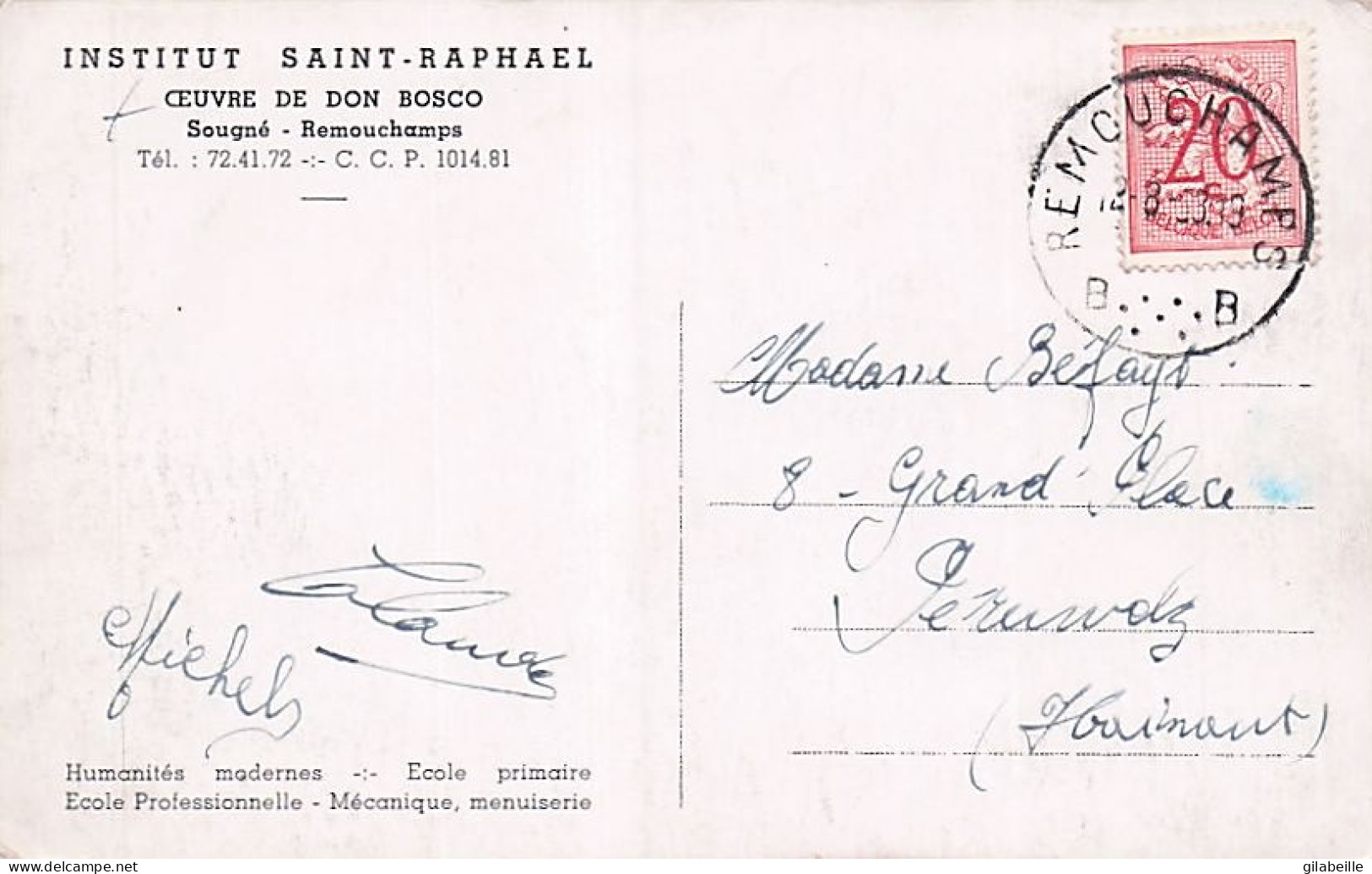 Aywaille -  Sougné - Remouchamps - Intitut Saint Raphael - Aywaille