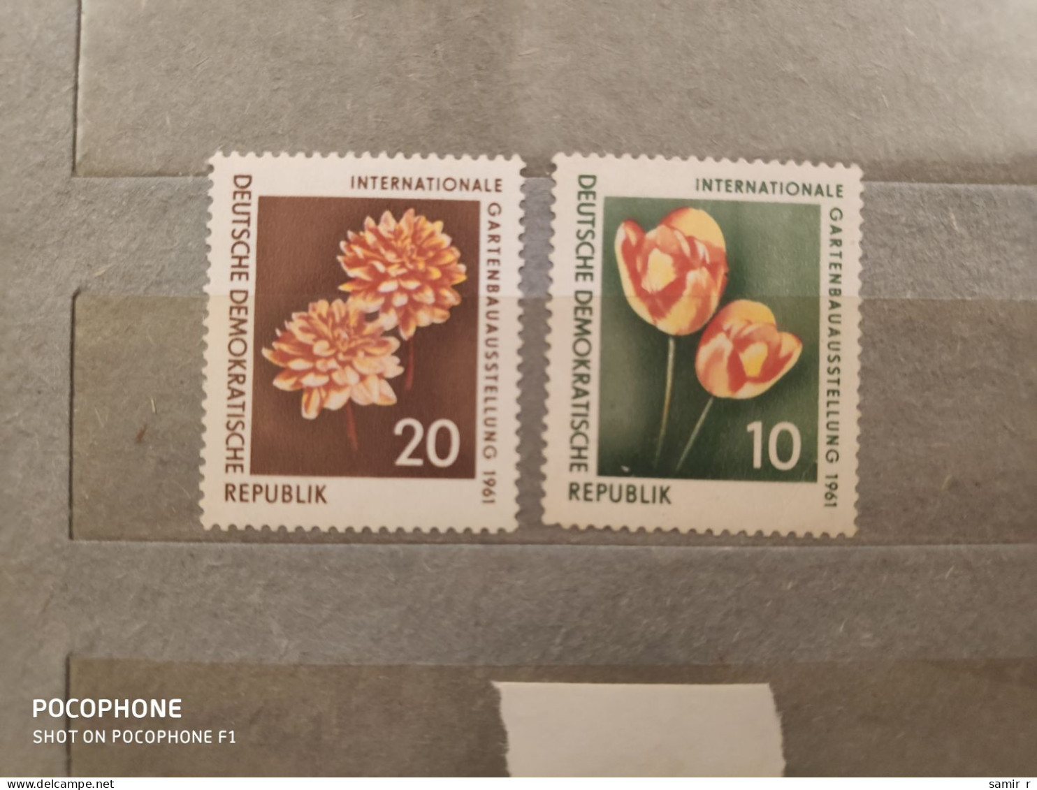 1961	Germany	Flowers (F85) - Unused Stamps