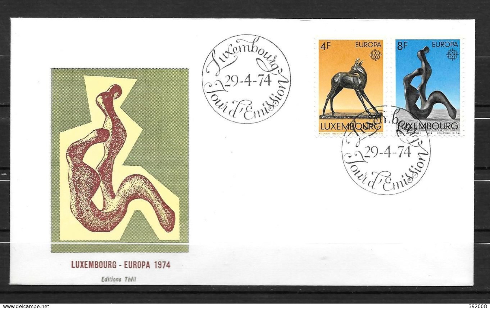 1974 - FDC - LUXEMBOURG - 62 - 1974