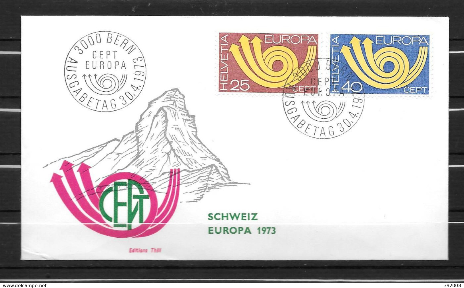 1973 - FDC - SUISSE - 59 - 1973