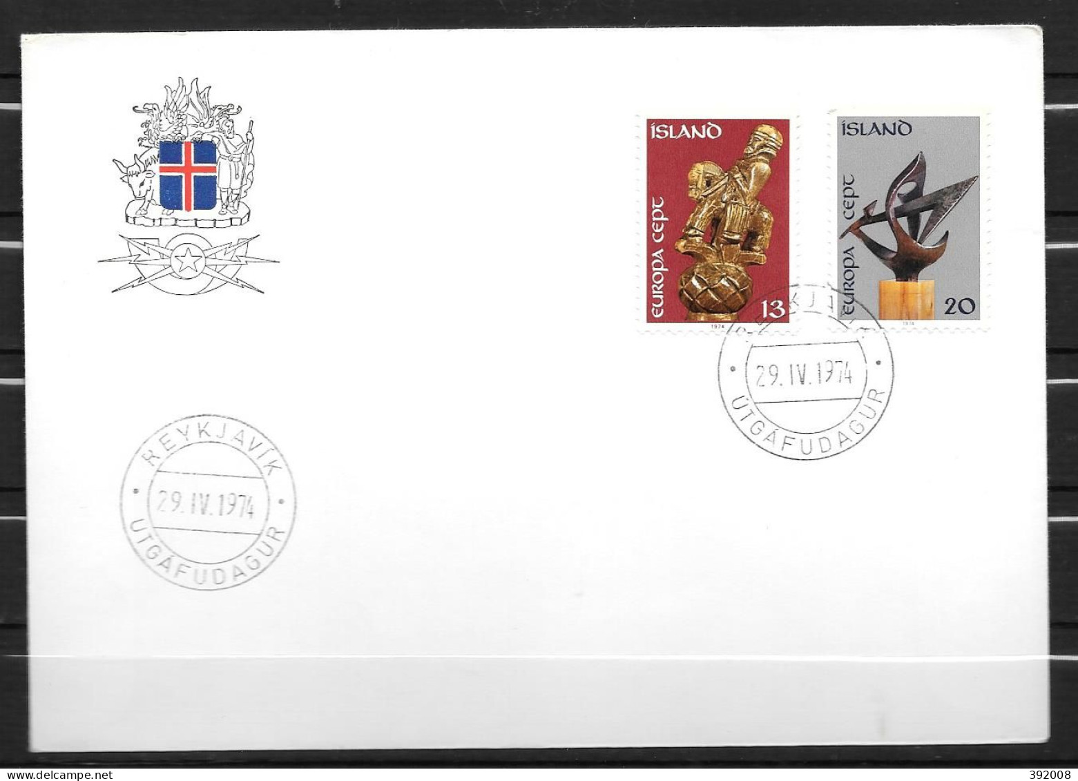 1974 - FDC - ISLANDE - 61 - 1974