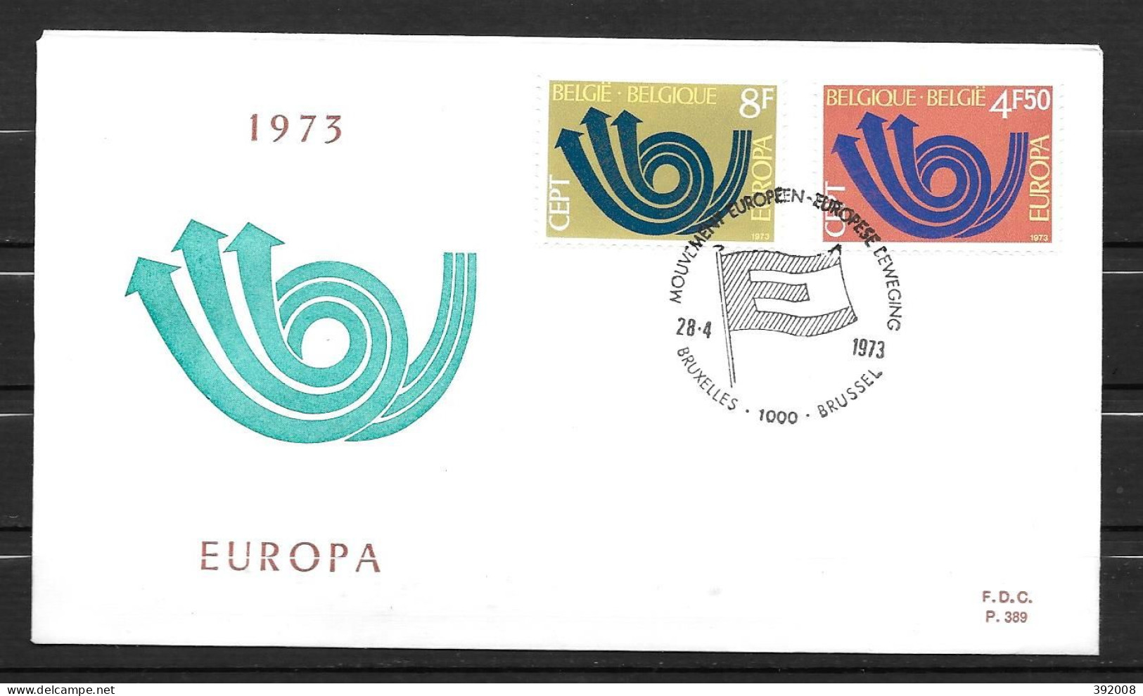 1973 - FDC - BELGIQUE - 58 - 1973