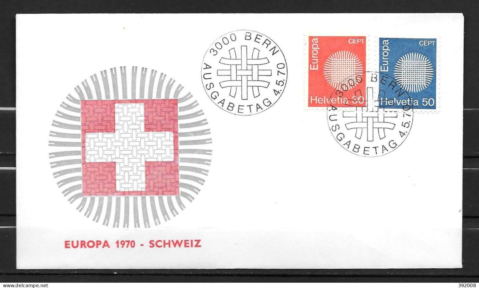 1970 - FDC - SUISSE - 57 - 1 - 1970