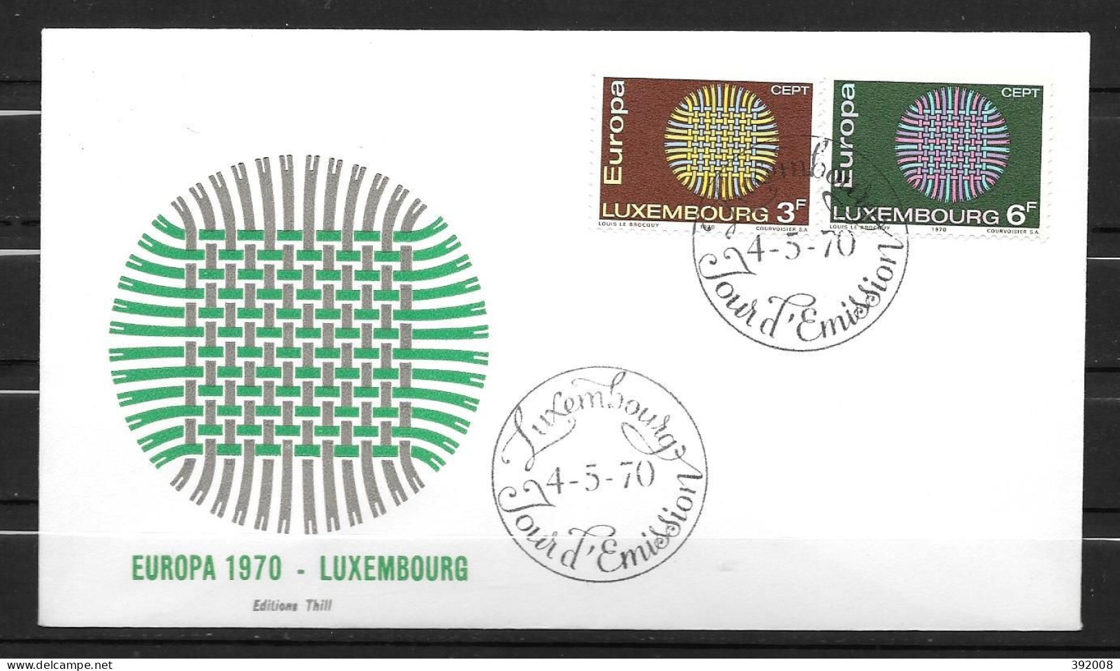 1970 - FDC - LUXEMBOURG - 56 - 1970