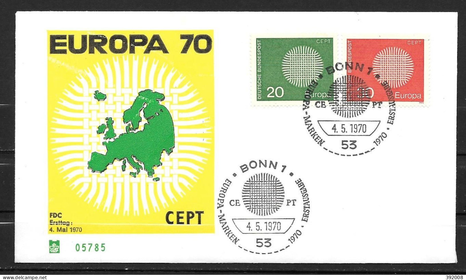 1970 - FDC - ALLEMAGNE - 55 - 1970