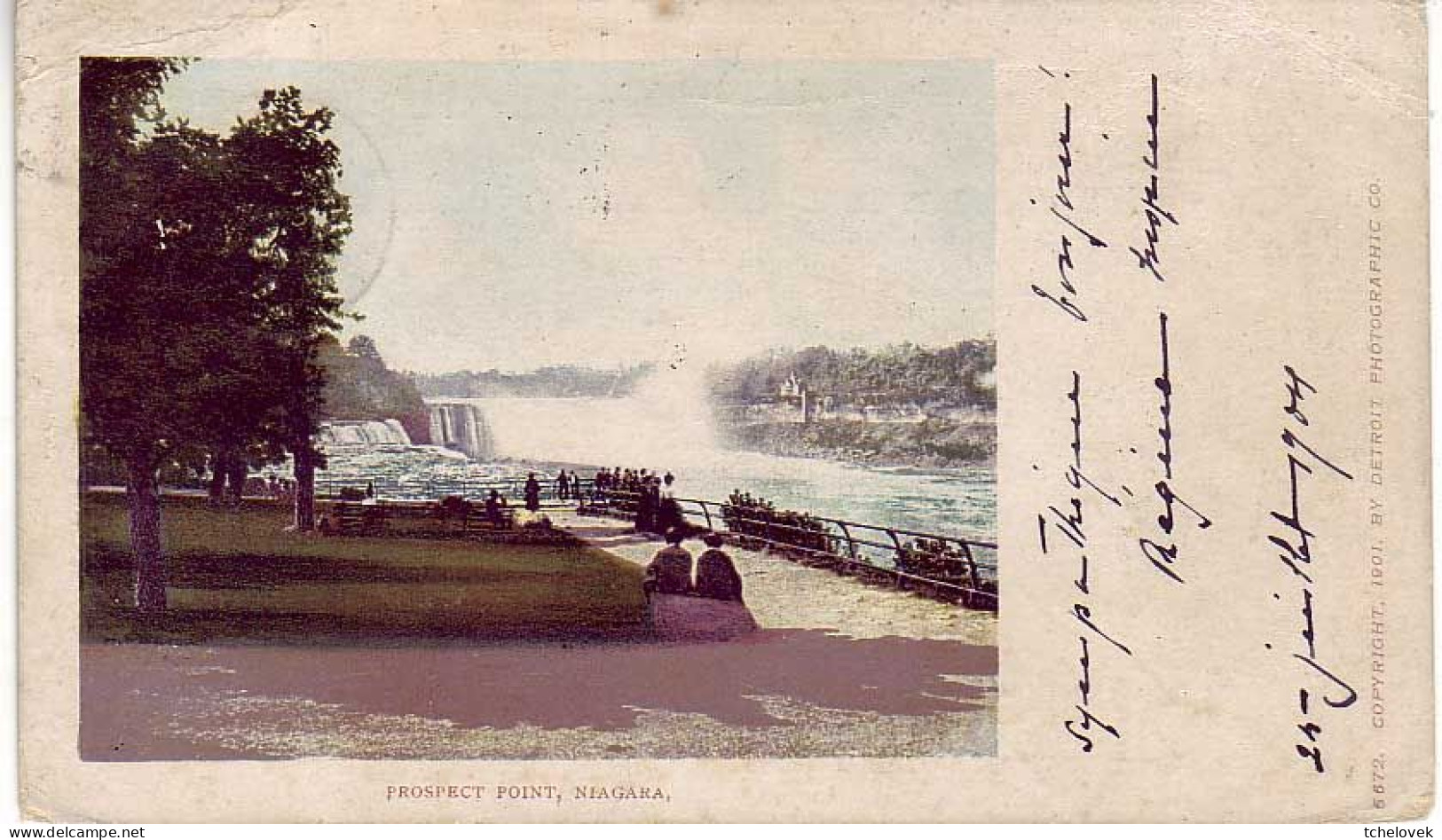 (99). Canada. Chute de Niagara falls (1) & NF 108 & (2) & (3) & 1904 Porspect point 1904 & L 93882 D