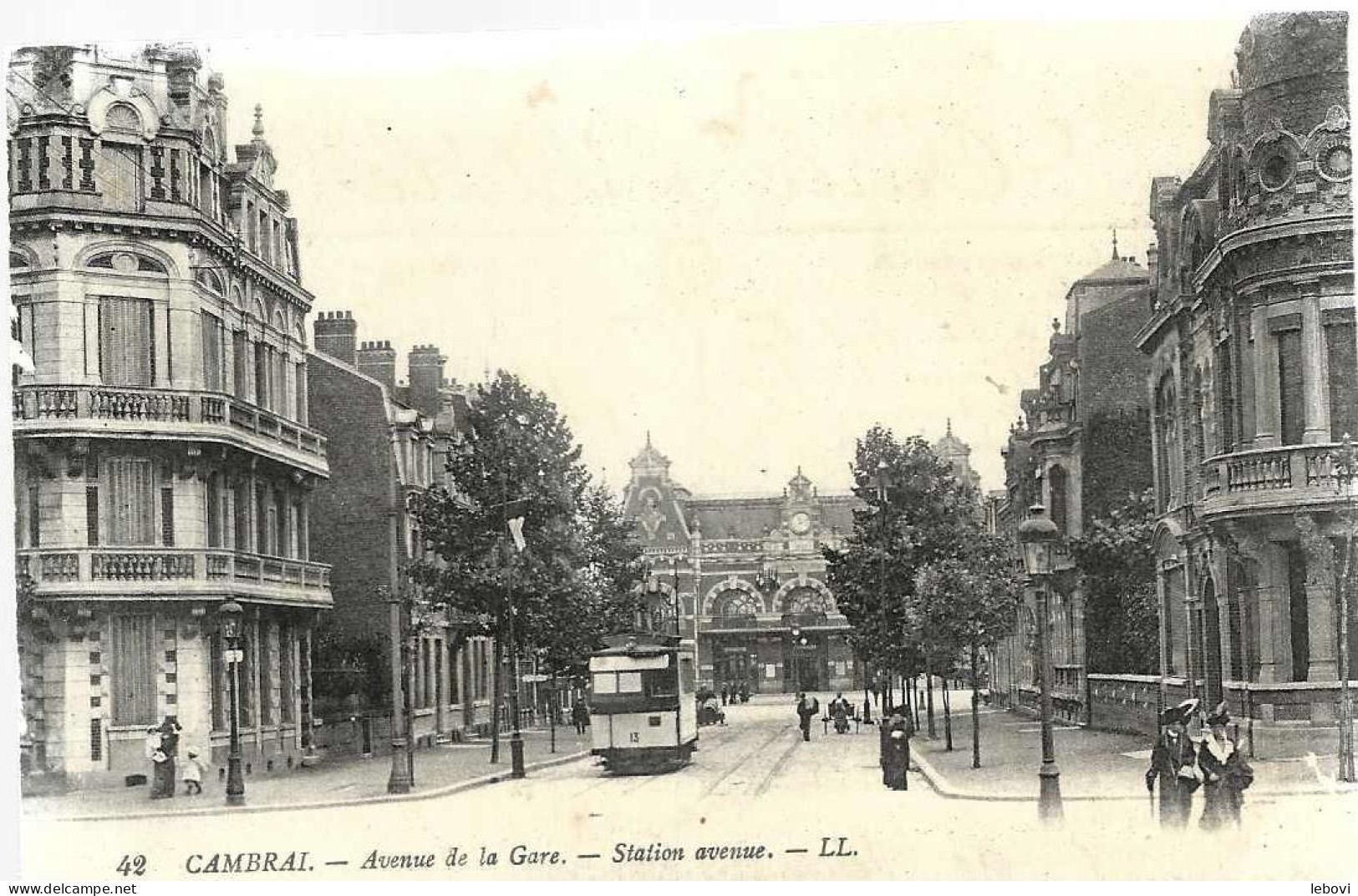 France – CAMBRAI « Avenue De La Gare – Station Avenue » - Ed. LL - Cambrai