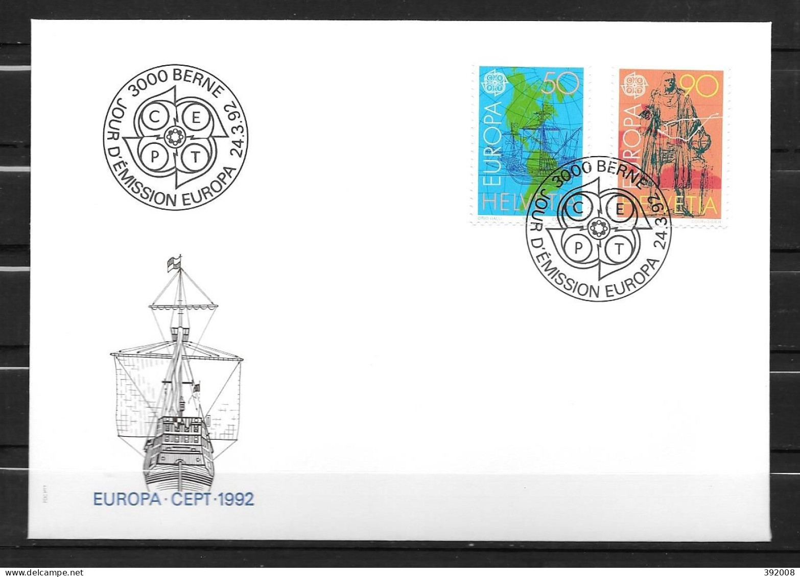 1992 - FDC - SUISSE - 67 - 1992