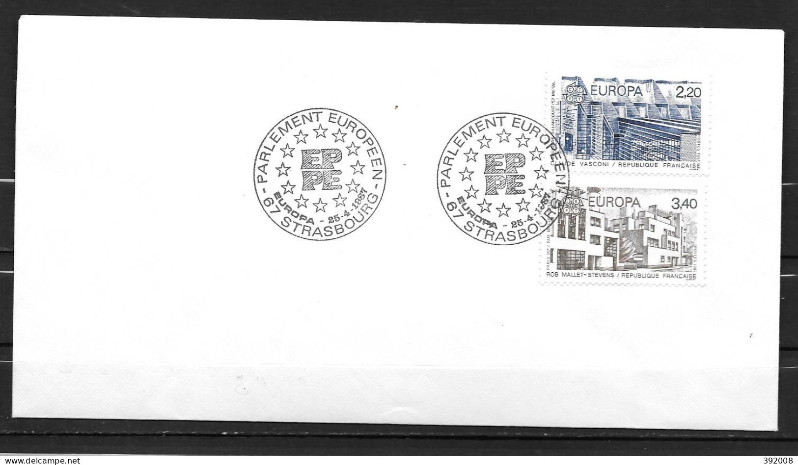 1987 - FDC - FRANCE - 65 - 2 - STRASBOURG - 1987