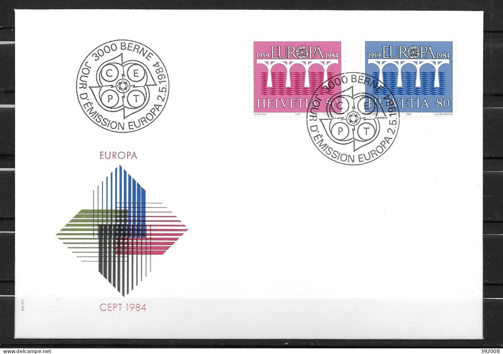 1984 - FDC - SUISSE - 64 - 1984