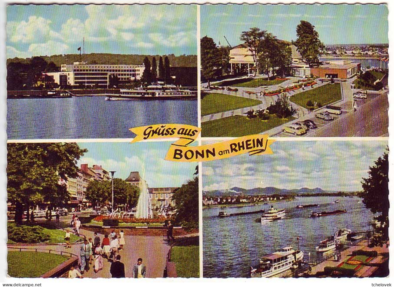 (99). Allemagne. Rhenanie Du Nord Westphalie. Bonn. Gruss Aus Bonn & Kaiserplaz Mit Universitat - Bonn