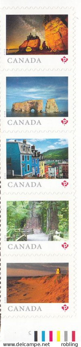 Canada 2018 Far And Wide - Definitives Michel 3587-91 - Vuurtorens